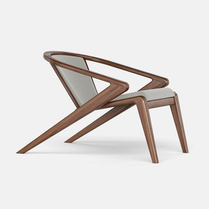 P.R. LOUNGE wood back | Luxury Lounge Chair - AROUNDtheTREE